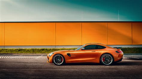 Orange Mercedes Benz Amg Gt Side View Wallpaperhd Cars Wallpapers4k Wallpapersimages