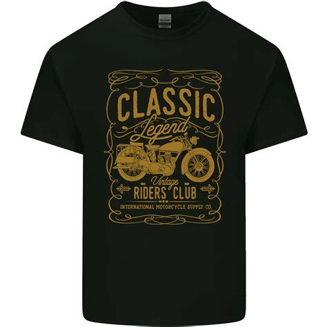 Classique Legend Motards Club Motard Moto Homme Coton T Shirt Ebay