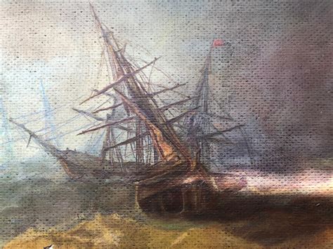 Original Vintage Sea Oil Painting Sailing Ship Oil Painting Etsy