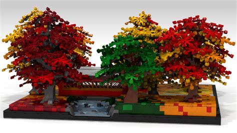 Happy Fall Check Out Some Autumn Lego Trees All About The Bricks