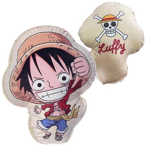 Almofada 3D Monkey D Luffy Aveludada Oficial One Piece Adrenaland