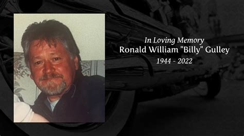 Ronald William Billy Gulley Tribute Video