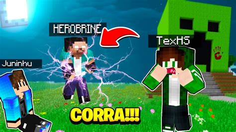 Perigo Herobrine Invocou Monstros As Horas Da Madrugada No Mapa Do