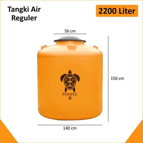 Jual Tangki Air Tandon Toren 2200 Liter Pennyu Kuning Shopee