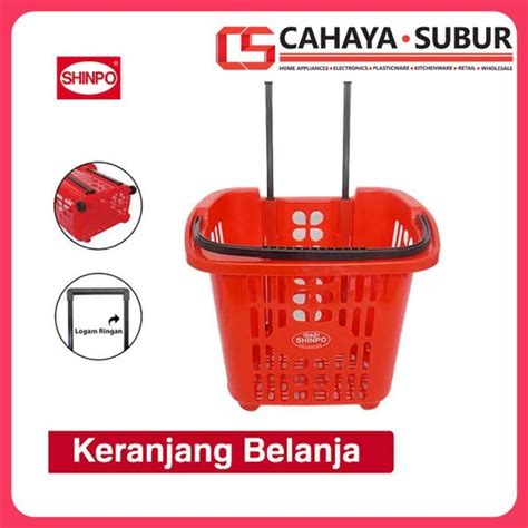 Jual Trolley Keranjang Belanja Pasar FLAMINGO Shinpo SIP 341 Troli