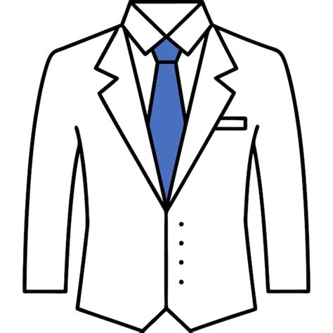drawing   suit   blue tie   white shirt   blue tie