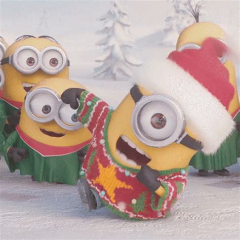 Minions Christmas GIF - Minions Christmas Noel - Discover & Share GIFs