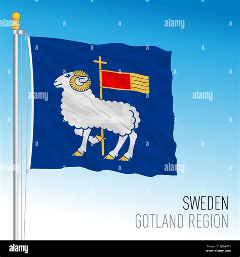 Gotland regional flag, Kingdom of Sweden, vector illustration Stock Vector Image & Art - Alamy