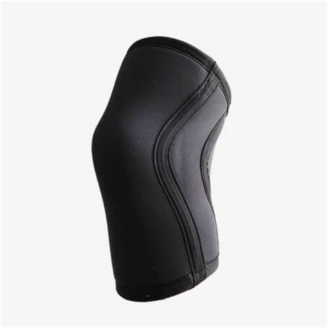 Black Neoprene Knee Sleeves For Squats Lifting Dawn Breeze