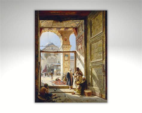 Syria Art, Umayyad Mosque Painting, Vintage Arab Art Print - Etsy