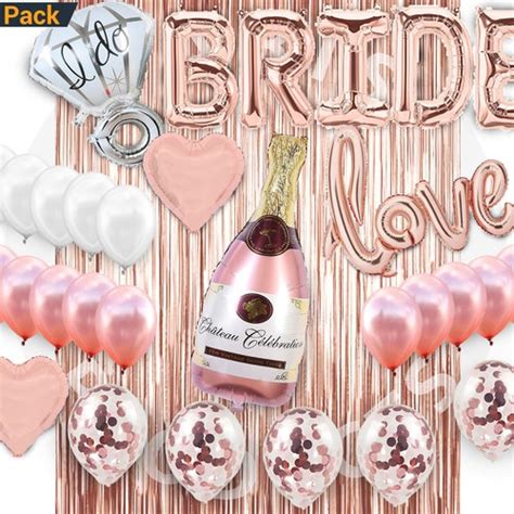 Rose Gold Bachelorette Party Decorations Kit Bridal Shower Etsy