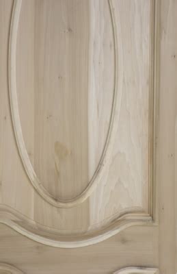 Puerta de Madera Sólida de Poplar con Tablero Modelo Oval CAPECO