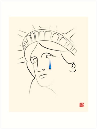 Statue Of Liberty Crying Drawing at PaintingValley.com | Explore collection of Statue Of Liberty ...