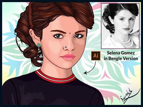 Selena Gomez Cartoon Drawing At Explore Collection Of Selena Gomez Cartoon