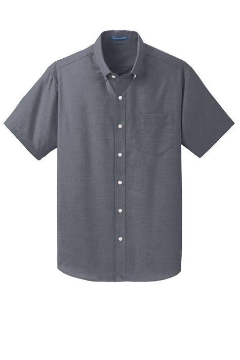 Port Authority Short Sleeve Superpro Oxford Shirt S659 At Wholesale Prices