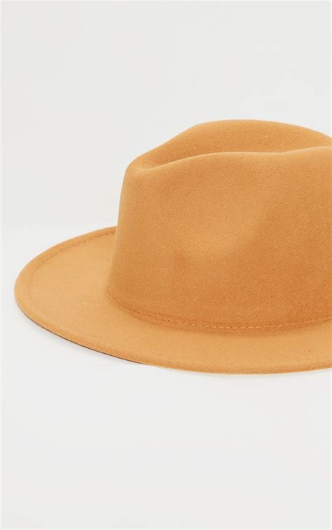 Tan Fedora Hat Accessories Prettylittlething