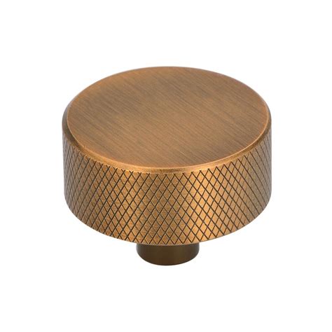 Industrial Modern Collection 1 5 16 Diameter Knurled Knob In Antique