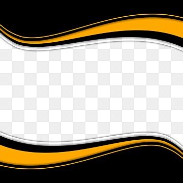 Orange Wave White Transparent, Black Orange Wave Vector Background ...