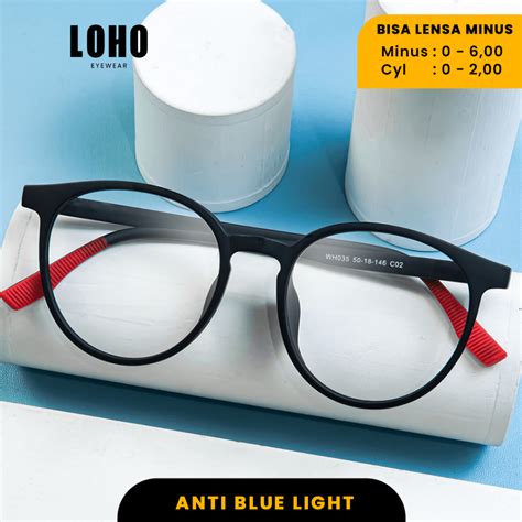 Jual LOHO Kacamata Anti Radiasi Photocromic Bluecromic Minus Anti