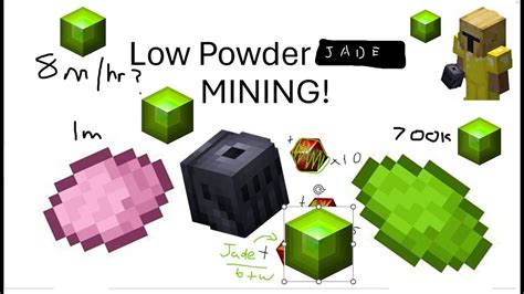 Jade Mining With Low Powder Hypixel Skyblock Youtube