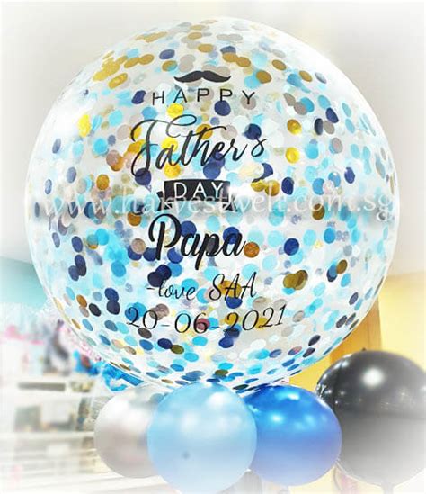 Happy Fathers Day Personalized Jumbo Helium Latex Balloon Customised