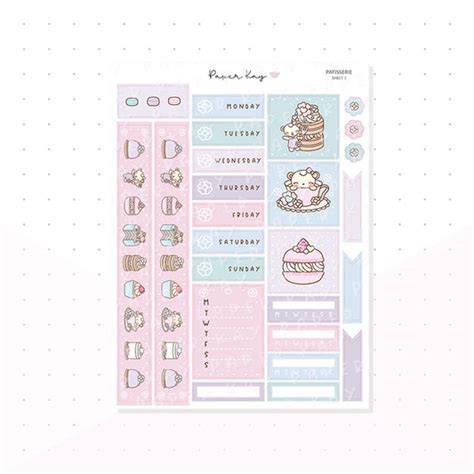 Weekly Planner Stickers Dot The Bear By Paper Kay Hobonichi Weeks