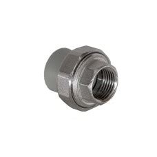 Американка ПП внутр.резьба 25х1/2", сер., РосТурПласт, арт.15800, Россия