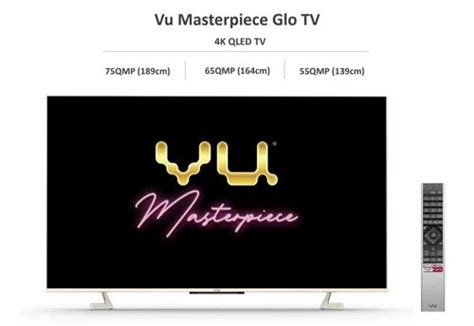 Vu 139 Cm 55 Inches The Masterpiece Glo Series 4K Ultra HD QLED TV