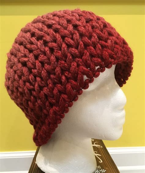 Loops Yarn Knit Look Hat