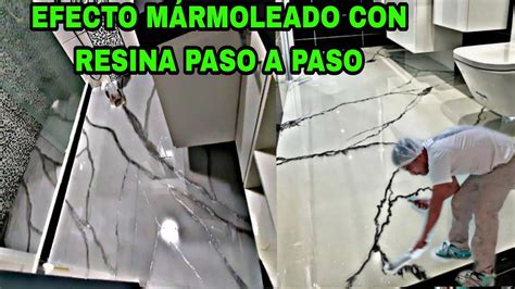 APLICACIÓN DE RESINA EPOXICA EFECTO MARMOLEADO PASO A PASO YouTube