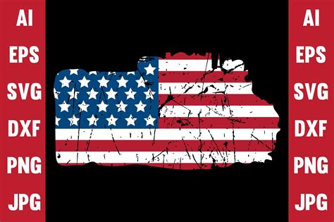 American Flag Design Graphic by Mini T-shirt & Vector store · Creative ...