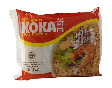 Koka Oriental Instant Noodles Crab Flavour85g Packet X 30 Pcs 1 Cases