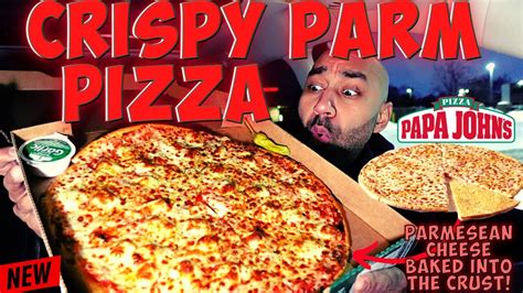 Order This Tonight Papa Johns New Crispy Parm Pizza Review YouTube