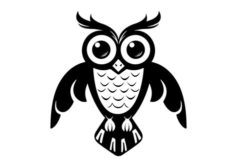 Black And White Owl Design