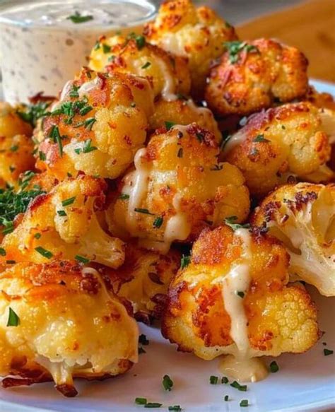 Cheesy Baked Cauliflower Florets Made By Emily