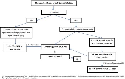 Management Algorithm For Choledocholithiasis In Bariatric Rygb Patients