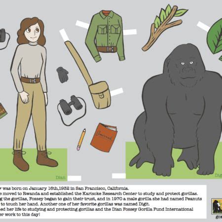 Materials Archive Dian Fossey Dian Fossey Learning Fact Sheet