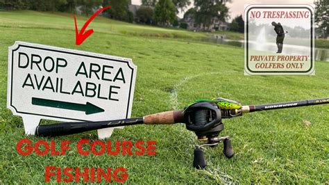 Sneaking Into A Golf Course Ohio Pond Fishing Youtube