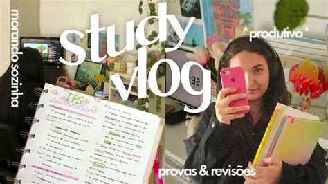 Study Vlog Produtivo Estudando P Provas Revis O Rotina Morando