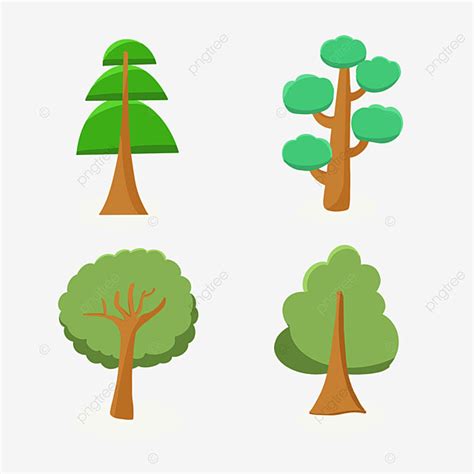 Dense Clipart Transparent Png Hd Dense Trees Green Cartoon Wood