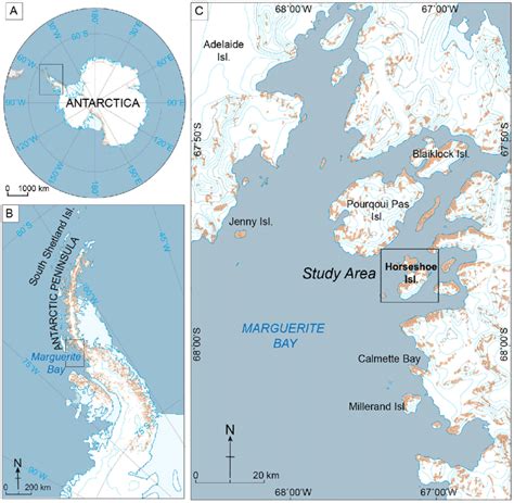 Detailed Map Of Antarctica Peninsula