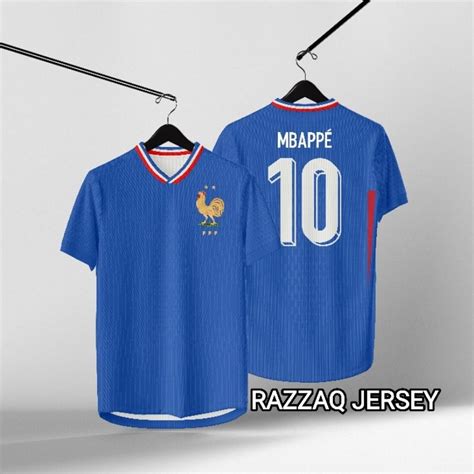 French National Team JERSEY EURO 2024 HOME AWAY FULL PRINTING Free Name ...