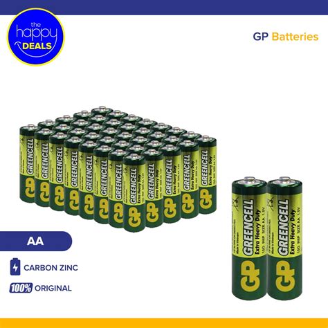 Gp Greencell Carbon Zinc Aa Batteries Pcs Box Shopee Philippines