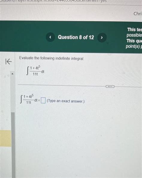 Solved Evaluate The Following Indefinite Integral Chegg