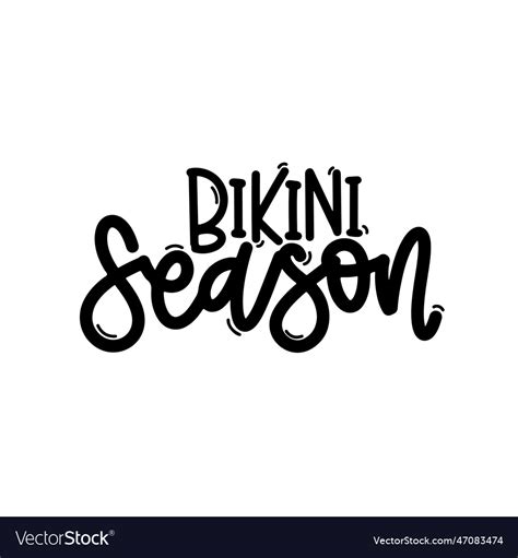 Bikini Season Summer Royalty Free Vector Image