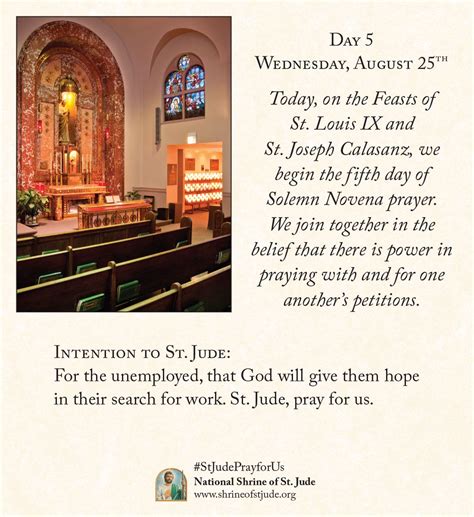 August Solemn Novena To St Jude The National Shrine Of Saint Jude