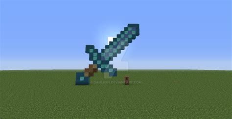 Pixel Art Diamond Sword By Danlix68 On Deviantart