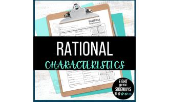 Cube Root Function Characteristics Worksheet By Teach Simple