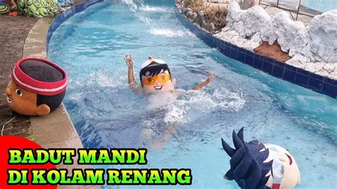 DRAMA LUCU BADUT BOBOIBOY KEDINGINAN MANDI DI KOLAM RENANG NEMU KEPALA