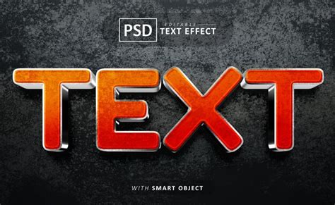 Efectos De Texto D Psd Editables Archivo Psd Premium